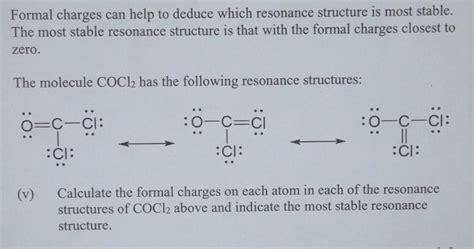 Solved Formal charges can help to deduce which resonance | Chegg.com