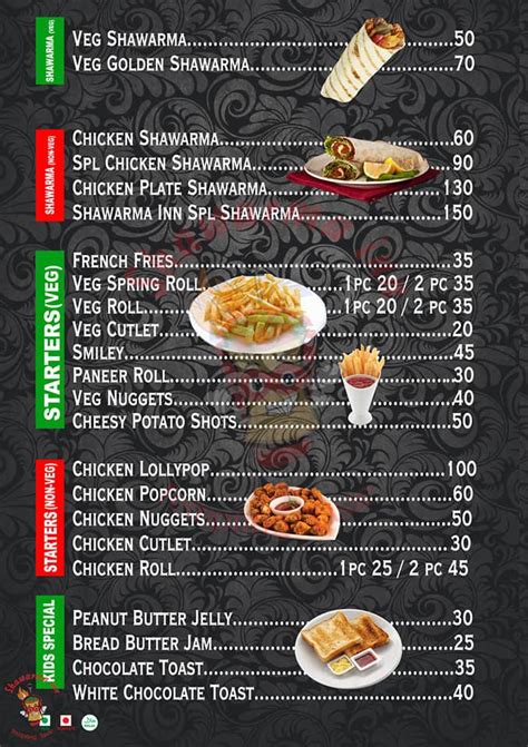 Menu At Shawarma Inn Madhavaram Chennai