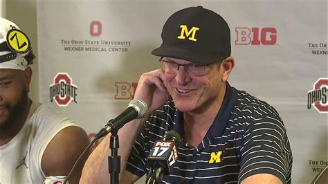 Jim Harbaugh Postgame Press Conference After Michigan Beat Ohio State