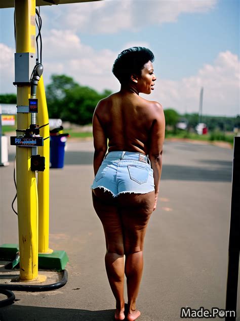 Porn Image Of Sideview Skinny Barefoot Nigerian Short Slutty Big Ass Created By AI