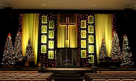 Lines of Christmas Text | Christmas stage design, Church stage design ...