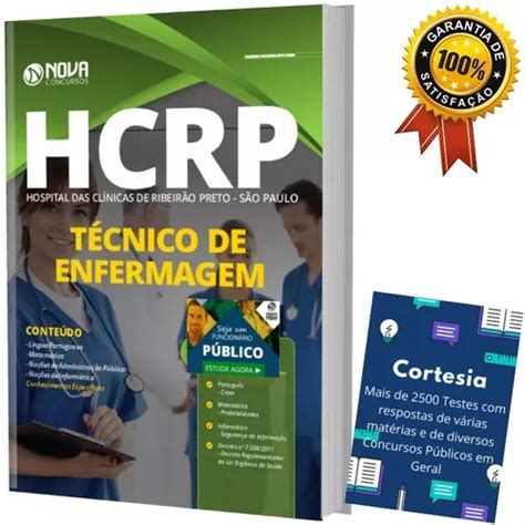 Apostila Concurso Hcrp Técnico De Enfermagem Parcelamento sem juros