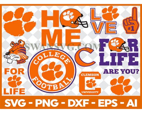 Clemson Tigers, Clemson Tigers Svg, Clemson Tigers Clipart, Clemson Ti ...