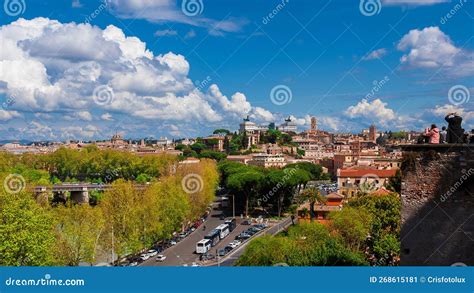 Rome Historic Center View Editorial Photo Image Of Bridge 268615181