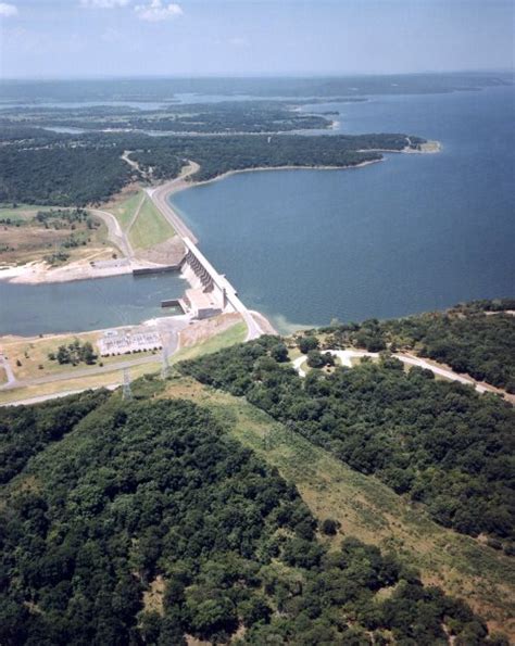 Lake Eufaula In Pictures Aerial View Of The Lake Eufaula Dam