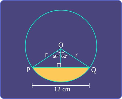 L Ois Ex In A Circle Of Radius Cms An Arc Pq Subtends An