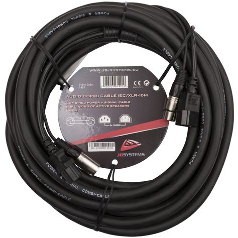 JB Systems AUDIO COMBI CABLE IEC XLR 10M