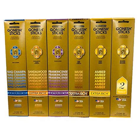 Gonesh Incense Sticks Extra Rich Collection No Perfumes Of Ancient