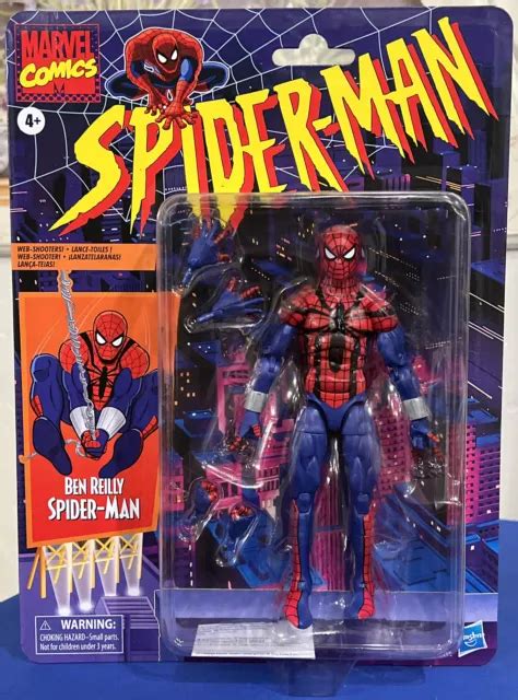 Marvel Legends Retro Ben Reilly Spider Man With Web Shooters Hasbro 6