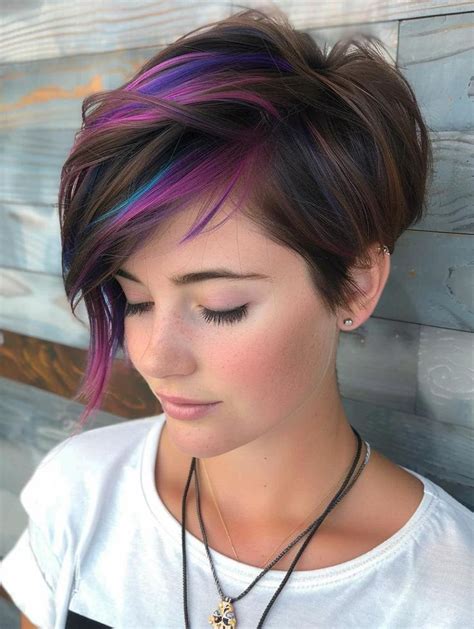 Short Hair Color Ideas Vibrant And Unique Styles For Bold Looks In 2024 Pixie Hair Color Short