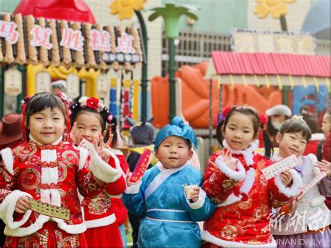 长沙市岳麓幼儿教育集团第六幼儿园开展新年庙会 幼儿教育 新湖南