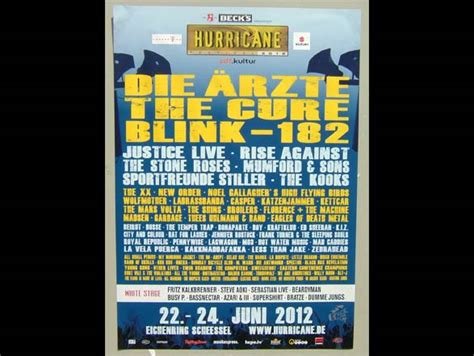 Hurricane Festival 22. – 24.06.2012 Poster « Rock The Cam