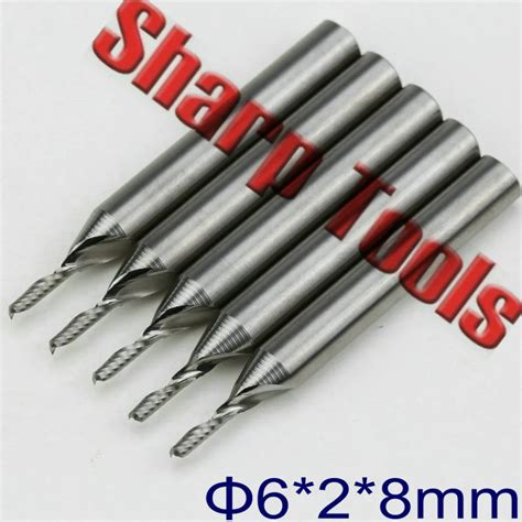 Mm Single Flute End Mill Carbide Cutter Cnc Router Bits High Speed