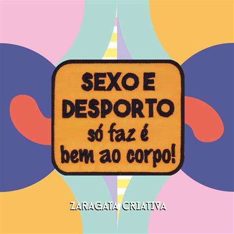 Emblema Personalizado Desporto S Faz Bem Ao Corpo Zaragata Criativa