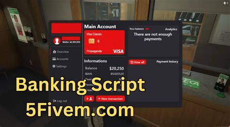 Advance Banking [qb Esx] Fivem Scripts Best Redm Server Scripts