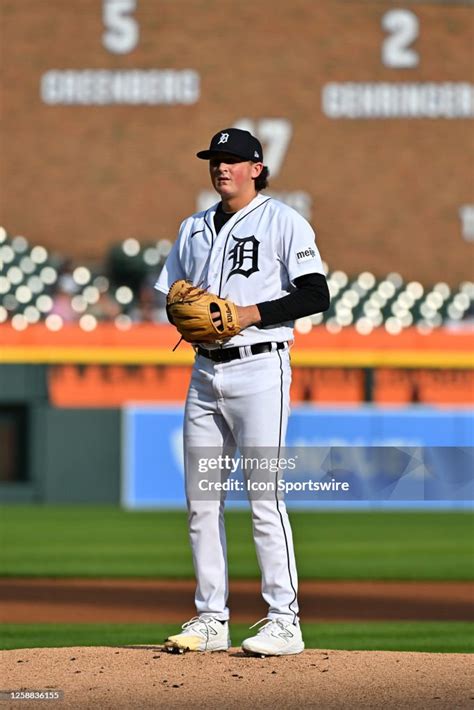 Detroit Tigers Starting Pitcher Reese Olson Pitches In The First