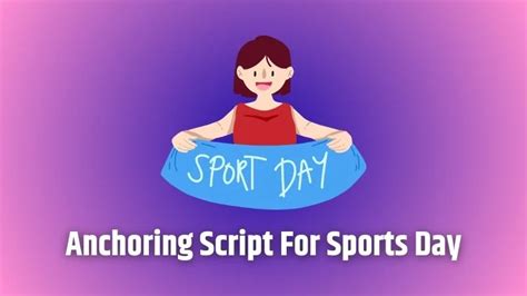 Anchoring Script For Sports Day In English