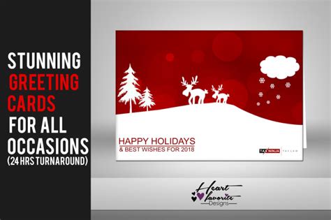 Design stunning greeting cards for all occasions by Heart_favorite | Fiverr