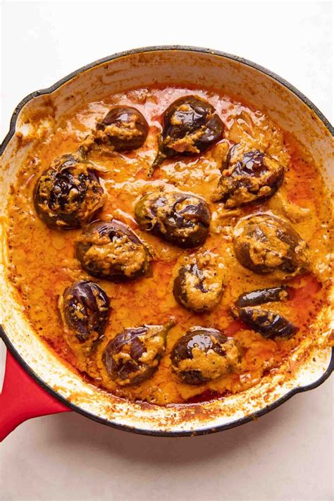 Stuffed Brinjal Curry Gutti Vankaya Yengai My Food Story