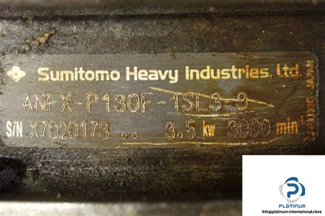 SUMITOMO HEAVY ANFX P130F 1SL3 9 GEARHEAD REDUCER Platinum International