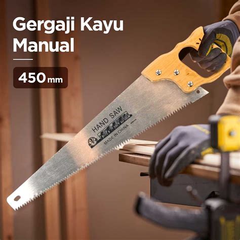 Jual TESEN Gergaji Kayu Tangan Manual Hand Pulled Saw 450mm