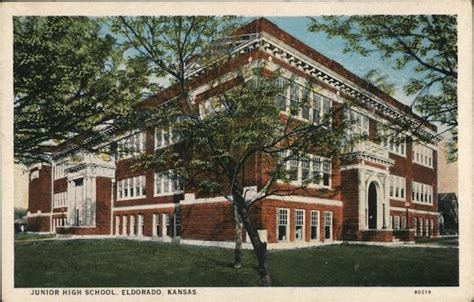 Junior High School El Dorado Ks Postcard