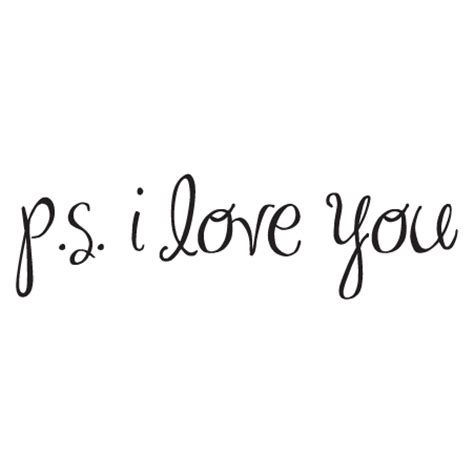 P.S. I Love You Wall Quotes™ Decal | WallQuotes.com