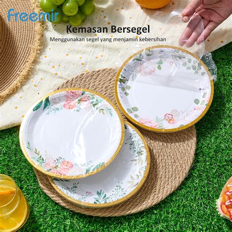 Jual LIVE NEW LAUNCH Freemir Set 10 Pcs Ukuran 18 Cm Piring