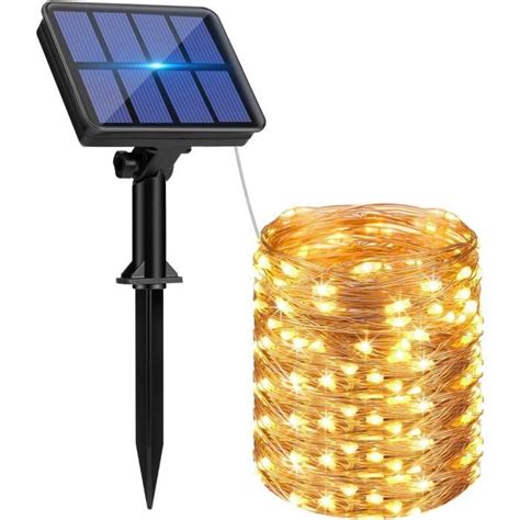 Lot De 1 Guirlande Solaire Exterieur 15 2M 150Led Guirlande Lumineuse