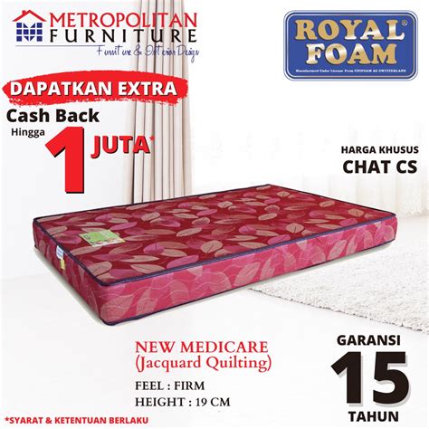 Jual Kasur Busa Royal Foam New Medicare Shopee Indonesia