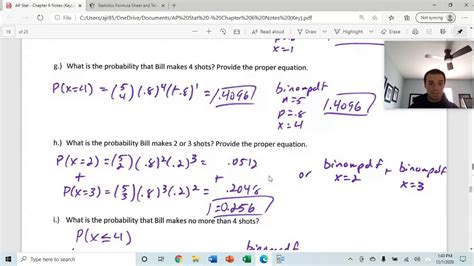 Ap Stat Binomial Geometric Distributions Youtube