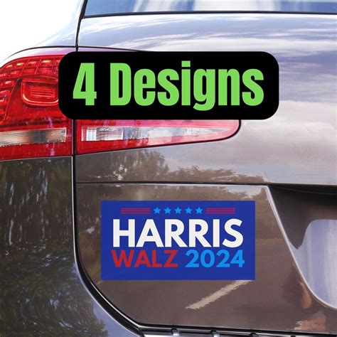 Harris Walz Bumper Stickers Etsy