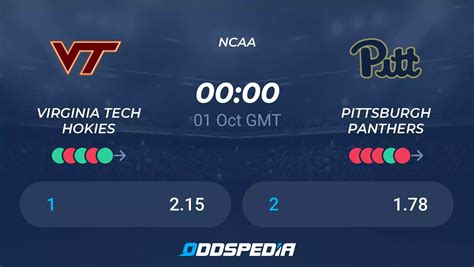 Virginia Tech Hokies Vs Pittsburgh Panthers Predictions Odds Live