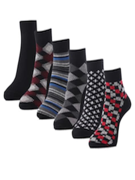 Buy Rc Royal Class Men Pack Of 6 Patterned Ankle Length Socks Socks