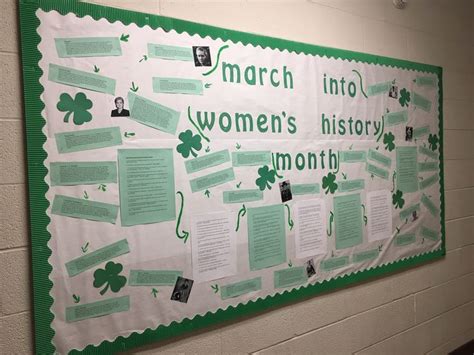 Womens History Month Bulletin Board March College Bulletin Boards