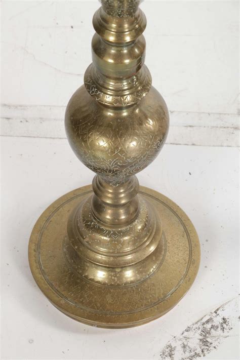 Etched Brass Altar Candle Holders Ebth