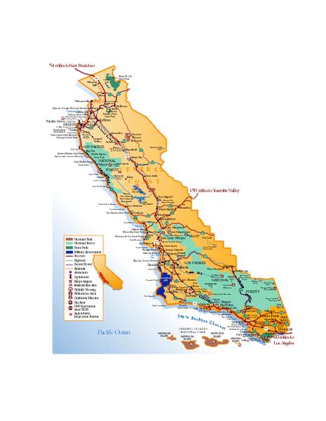 California Central Coast Map • Mappery