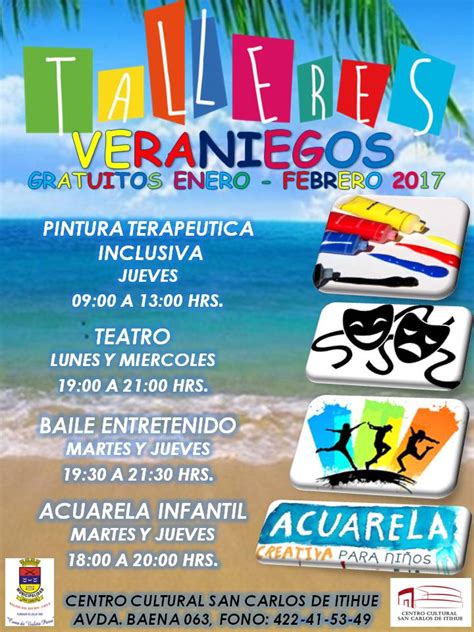 San Carlos Ofrecen Talleres Gratuitos Para Este Verano 2017