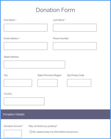 Donation Slip Template Thutisttisy