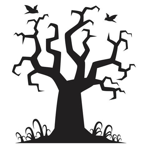 Halloween Tree Silhouette 45840373 Vector Art at Vecteezy