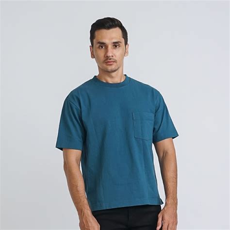 Jual Alowalo Oversized T Shirt Crew Neck Short Sleeve With Pocket