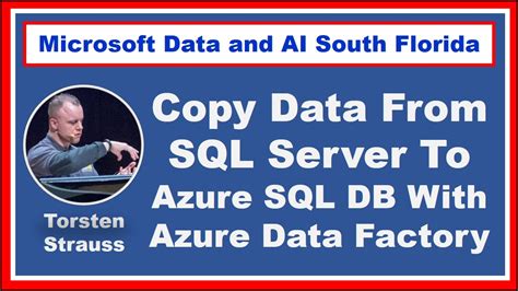 Copy Data From SQL Server To Azure SQL W Azure Data Factory By Torsten