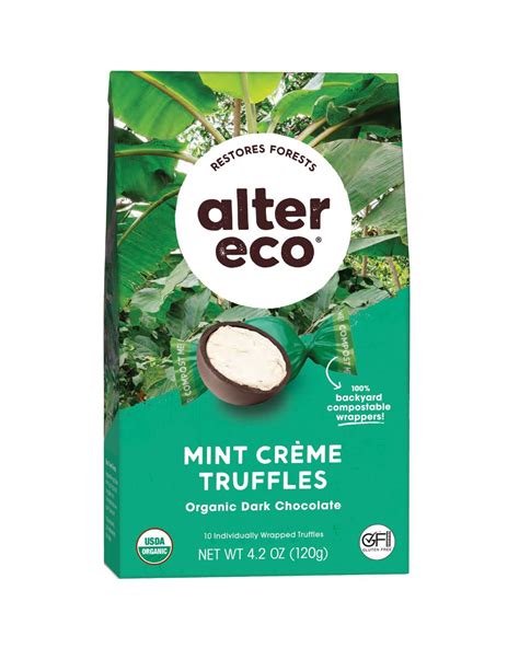 Alter Eco Trufas De Crema De Menta 58 Cacao Oscuro Puro Comercio