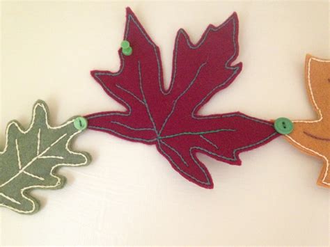 Felt Leaf Garland Thriftyfun