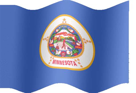 Animated Minnesota flag | MN flag | Country flag of | abFlags.com gif clif art graphics ...