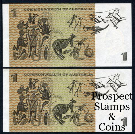 Australian Banknotes Australian Decimal Paper Banknotes 1969 One