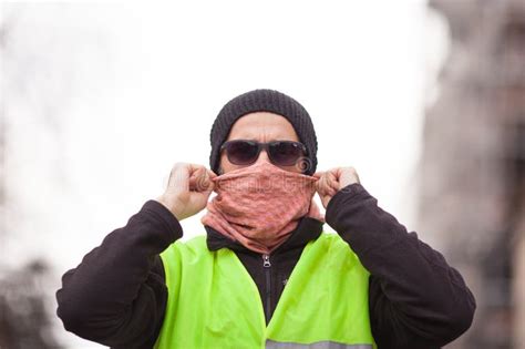 Portrait of Yellow Vest Protester on Street Stock Image - Image of movement, gilets: 148265845