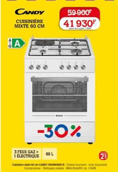 Promo Cuisinière Mixte 60 Cm Candy chez Darty iCatalogue fr