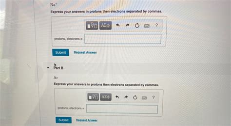 Solved Nat Express your answers in protons then electrons | Chegg.com