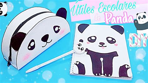 Regreso a Clases Útiles Escolares de PANDA DIY Bolígrafo Libreta